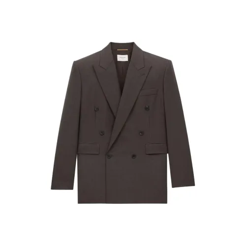 SAINT LAURENT Jackets & Coats Women's Chestnut Brown