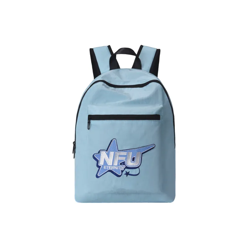 HINY Polyester Backpack Regular Unisex Light Blue-0