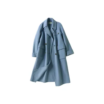 XIANGYING Coats Women's Blue