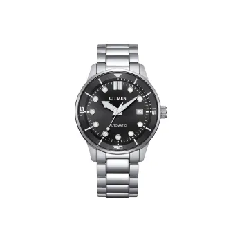 CITIZEN Mechanical Watch Series Automatic Mechanical Movement Stainless Steel Strap Watch 40mm Men's Watches Black Dial