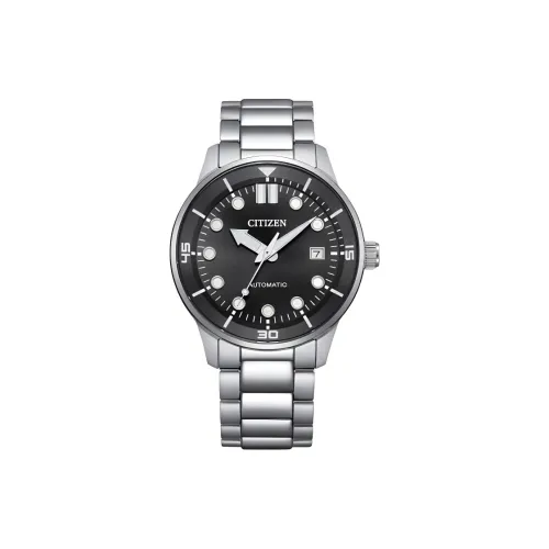 CITIZEN Mechanical Watch Series Automatic Mechanical Movement Stainless Steel Strap Watch 40mm Men's Watches Black Dial