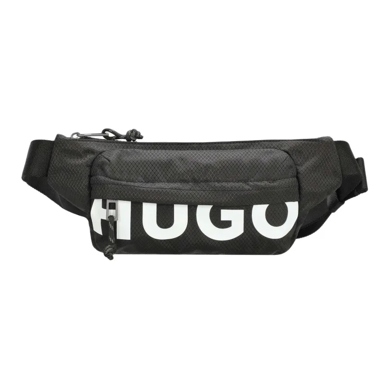 HUGO BOSS Recycled Polyester Crossbody Fanny Pack Regular Unisex Black-0