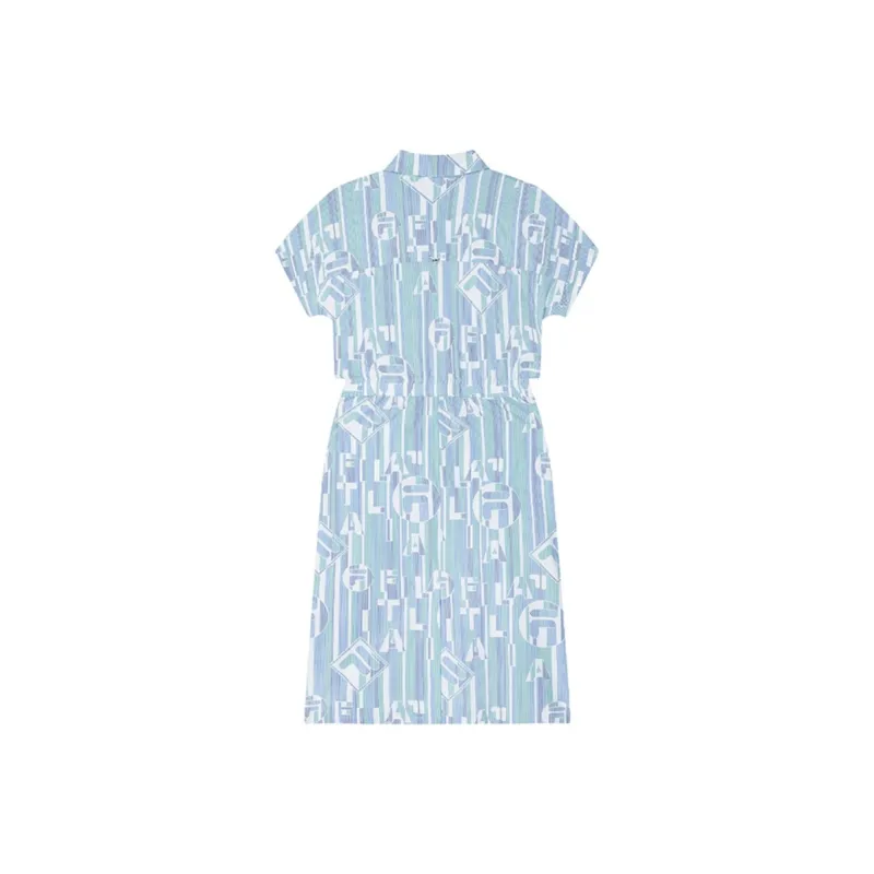FILA EMERALD Short Sleeved Dress Women's All Over Print-1