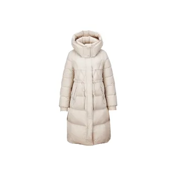 XIANGYING Down Jacket Women's Beige