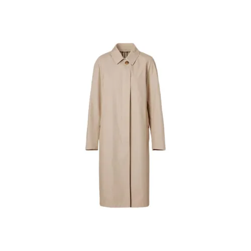 Burberry Coats Women's Soft Yellow Umber