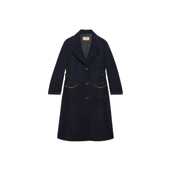 GUCCI Coats Women's Blue-0