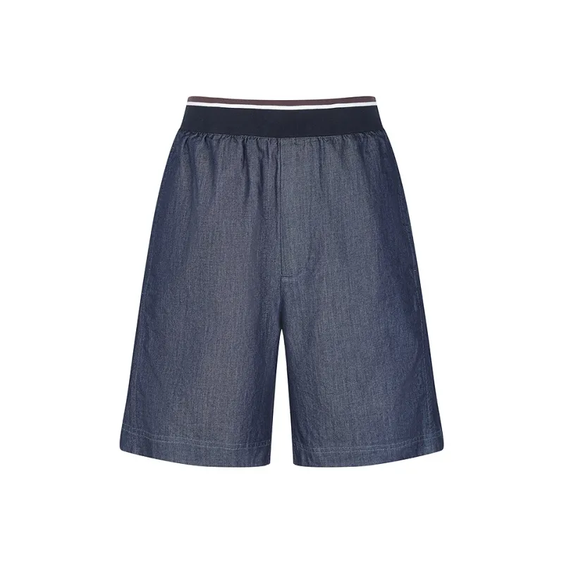 CROQUIS Denim Shorts Men 991 Denim Navy Blue-0