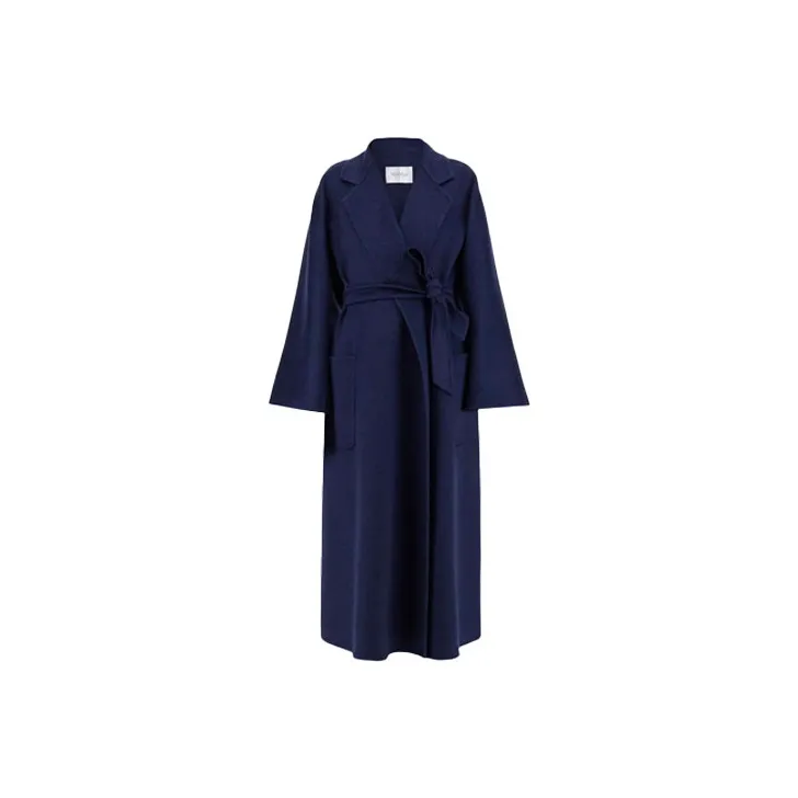 MaxMara Labbro Series Coats Women's Dark Blue-0