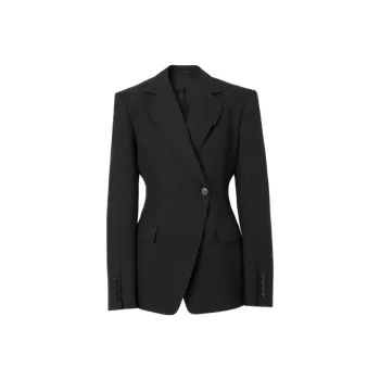 Burberry Single Button Tailored Jacket 'Black'