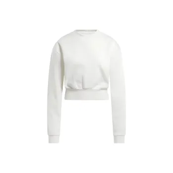 Reebok Classics Wardrobe Essentials Fleece Coverup Sweatshirt Women's White