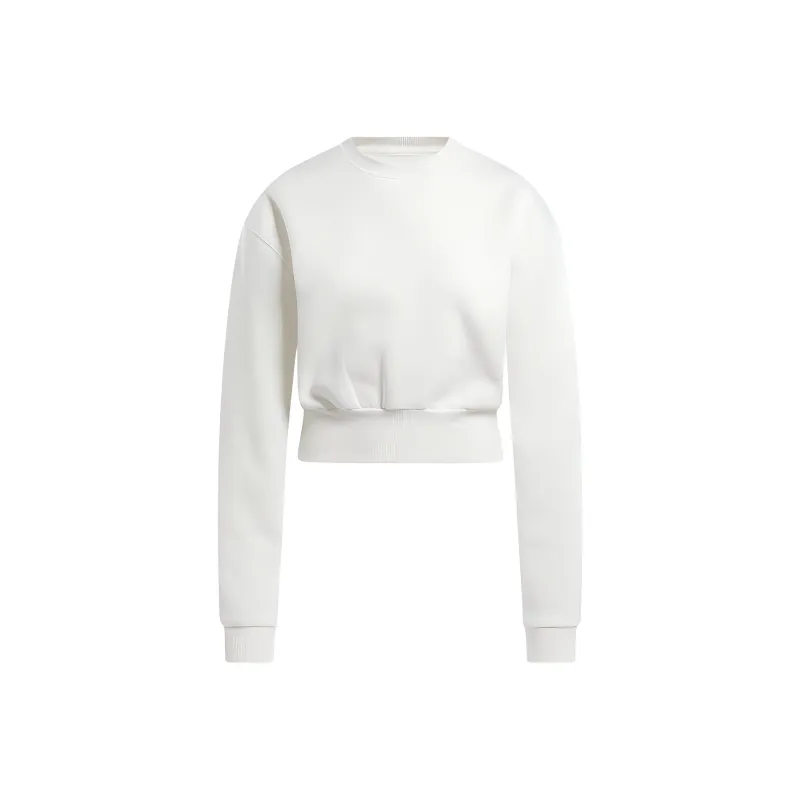 Reebok Classics Wardrobe Essentials Fleece Coverup Sweatshirt Women's White-0