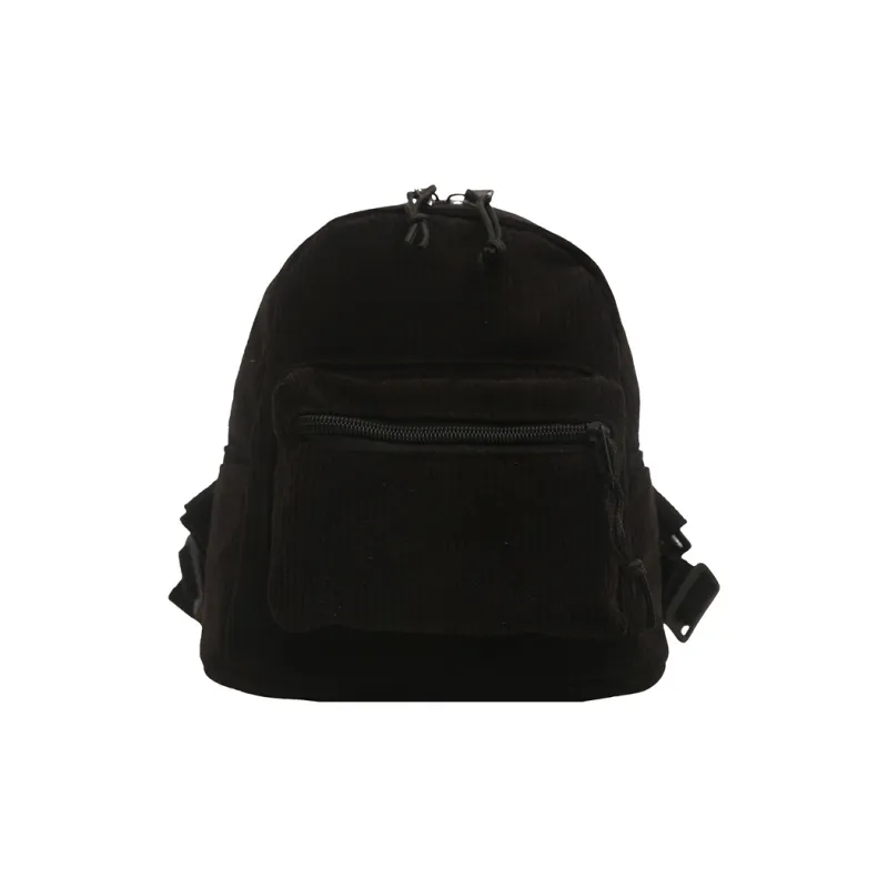 HCXK Polyester Backpack Women's Black/White/Pink/Dark Brown-0