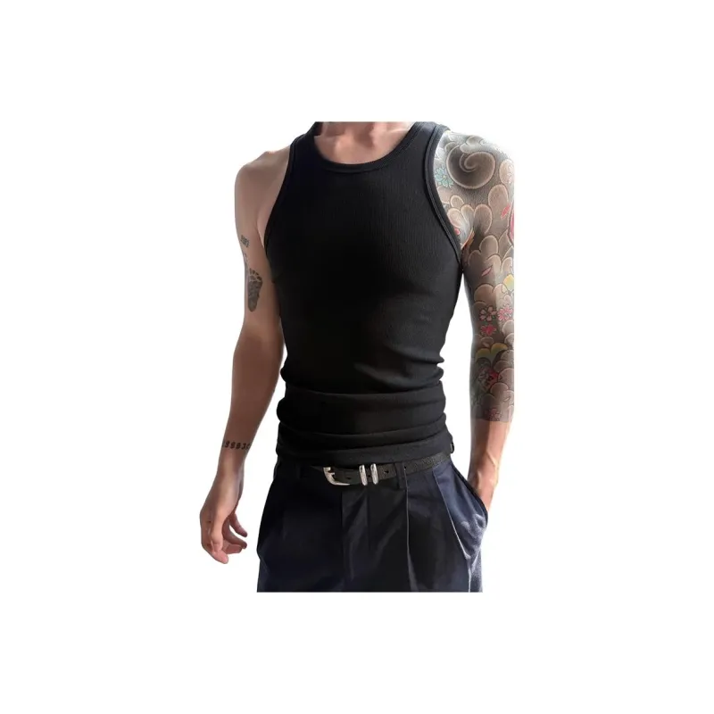 KVIV Tank Tops Men Black -0