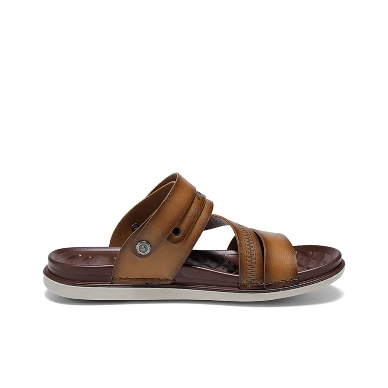Mulinsen Outdoor Slip Resistant Abrasion Resistant, Premium Feel, Open Toe Slip on, Beach Sandals Men's-1