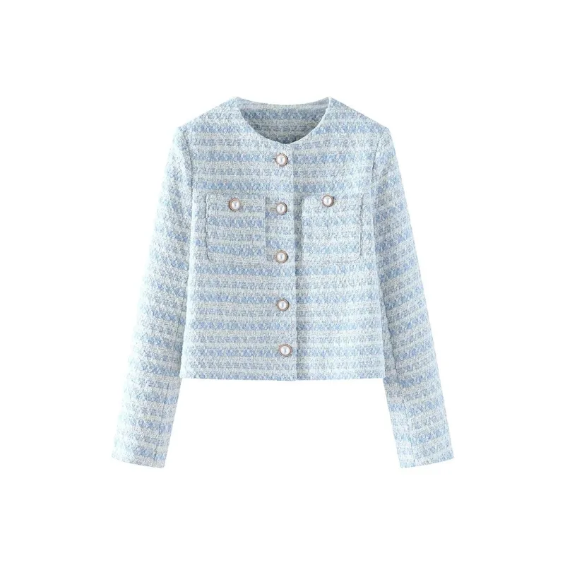 IQC Jackets & Coats Women's Light Blue-0