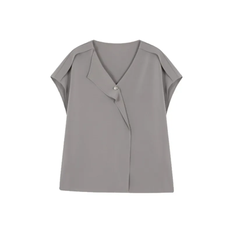 Ning Cai Yuer Shirts Women's Gray-0