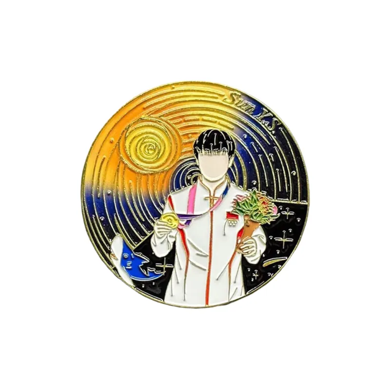 FEIERDUN Table Tennis Souvenirs Badges Unisex-18