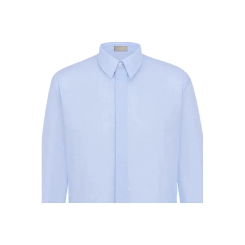 DIOR Shirts Men Blue-2