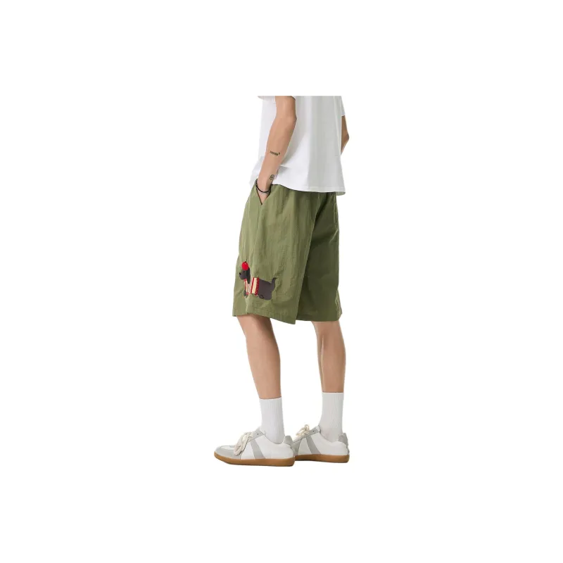 WHELVE Casual Shorts Unisex Green-0