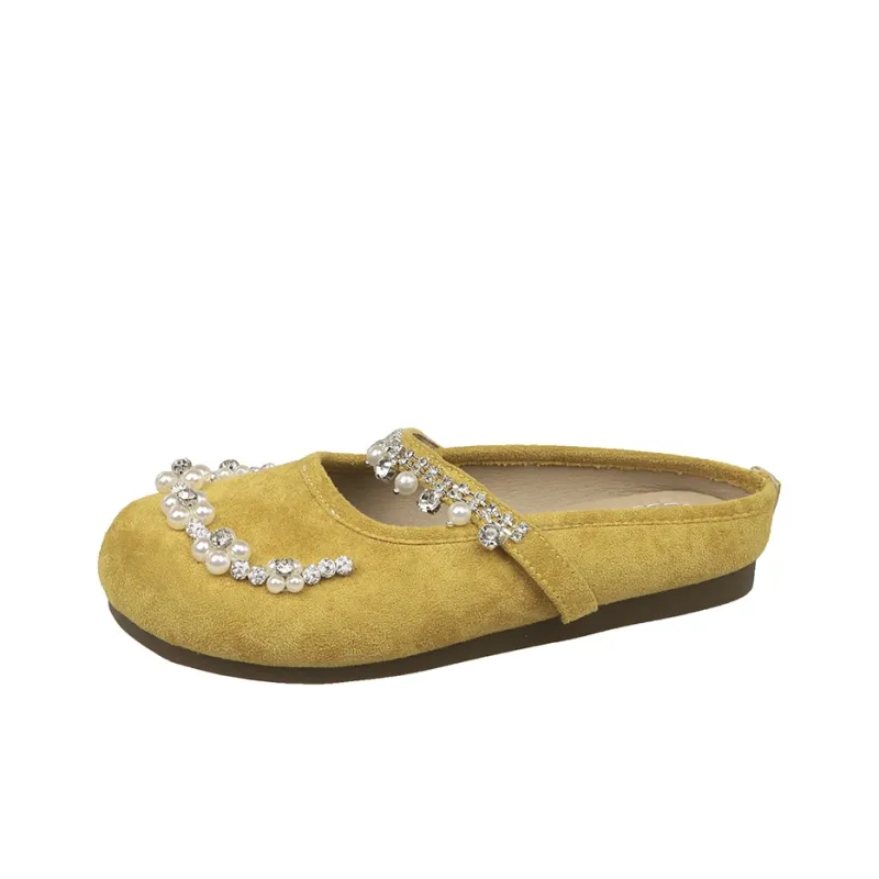 AJPAP Odor Resistant Abrasion Resistant Slip Resistant Closed Toe Slippers Women's-5