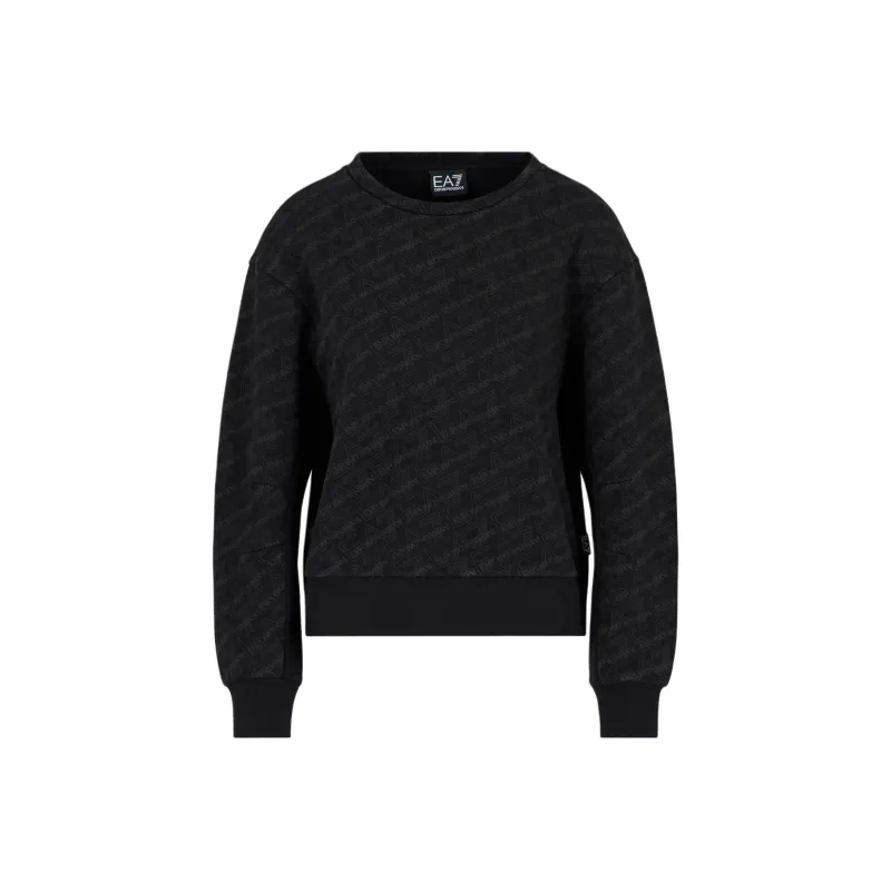 EMPORIO ARMANI EA7 SS24 Sweatshirt Women's Black-0