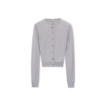 LOEWE Draped Cardigan 'Light Grey'