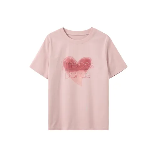 3COLOUR T Shirts Women's Cherry Blossom Pink