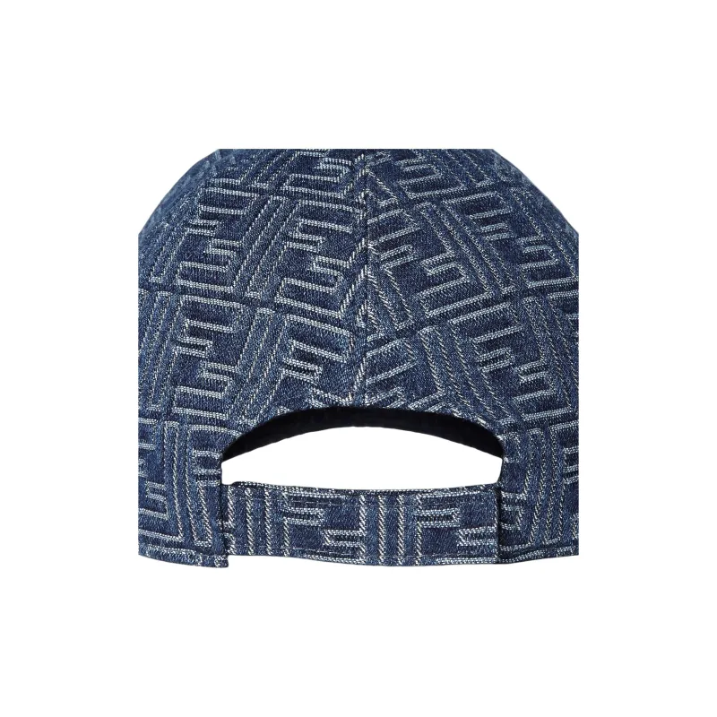FENDI Cotton Baseball Caps Unisex Blue-1