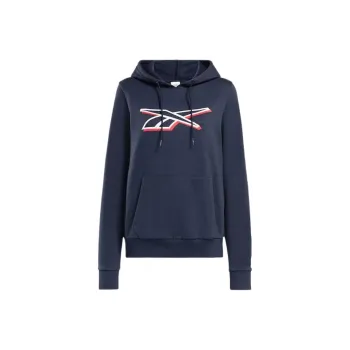 Reebok Vector Graphic Hoodie Sweatshirt Women's Navy Blue