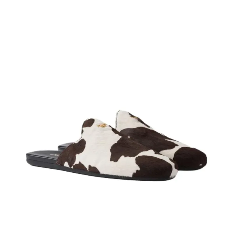 PRADA Closed Toe Slippers Women's White-2