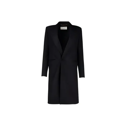 SAINT LAURENT Coats Women's Black