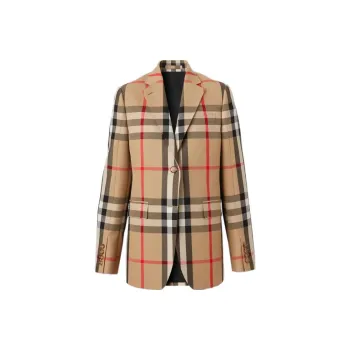 Burberry Check Tailored Jacket 'Archive Beige'