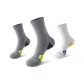 2 Gray, 1 White, 1 Purple