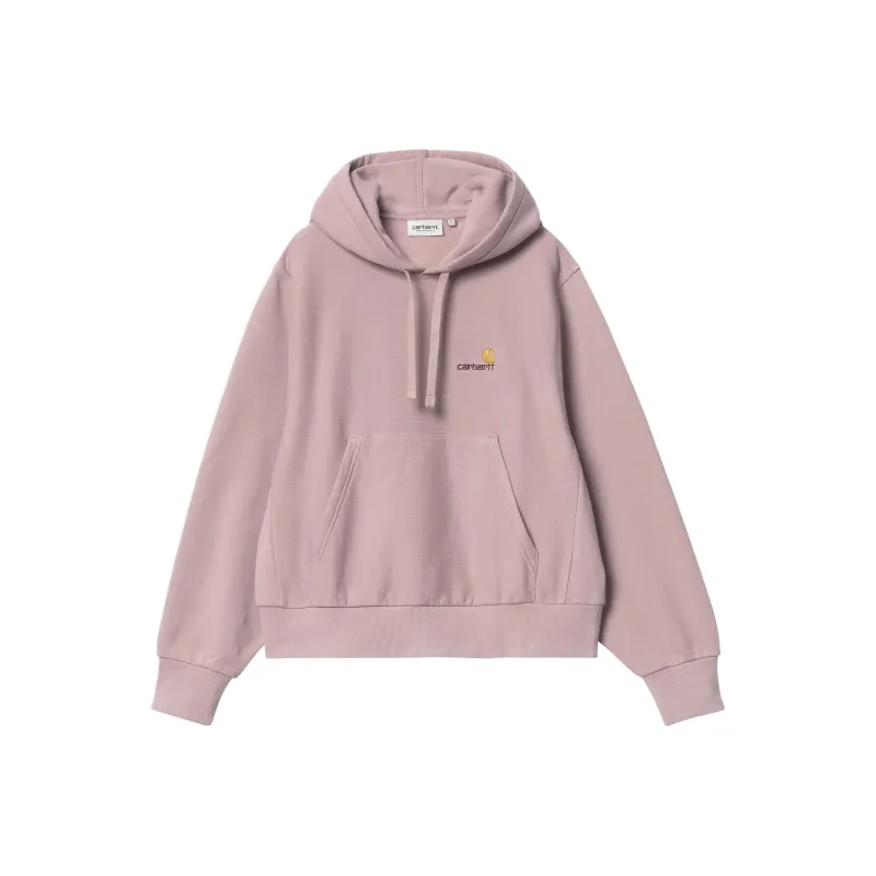 Carhartt WIP SS24 W' Hooded American Script Swea Sweatshirt Women's Pink-0