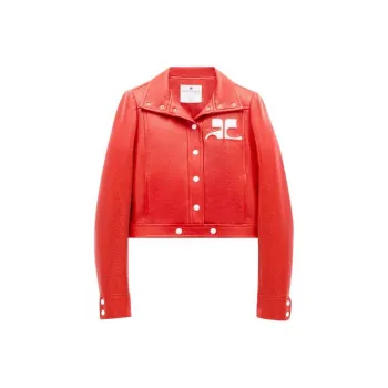 COURREGES Vinyl Jacket 'Heritage Red'