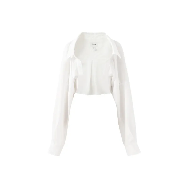 NOT YOUR ROSE Baby Shirts Bolero Shirt Women's White/White-0