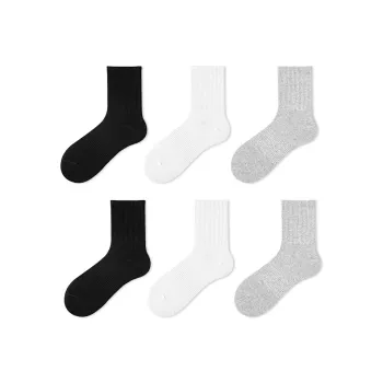 Yalu Mid Calf Socks Unisex 6 Pack