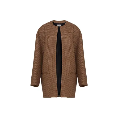 CELINE Coats Women's Brown