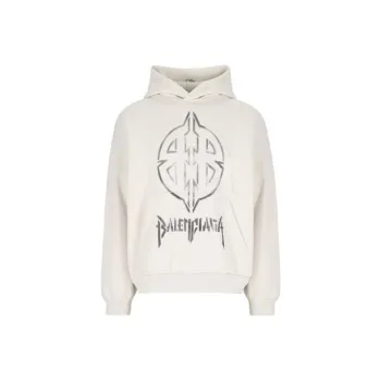 Balenciaga Logo Printed Hoodie