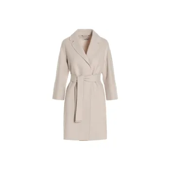 MaxMara Arona Belted Long-Sleeved Coat