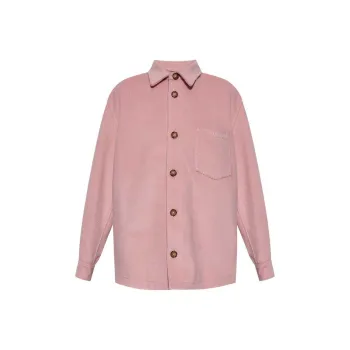 MARNI Logo Embroidered Straight Hem Overshirt