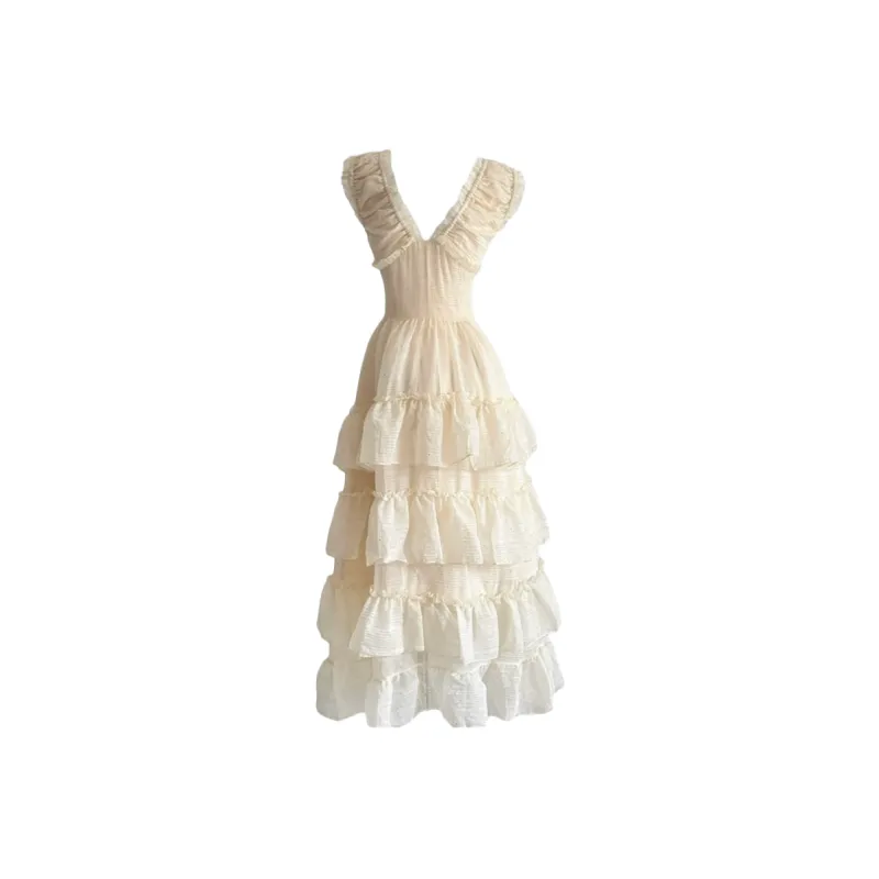 AURORA MUSE Slip Dress Women's Apricot-1