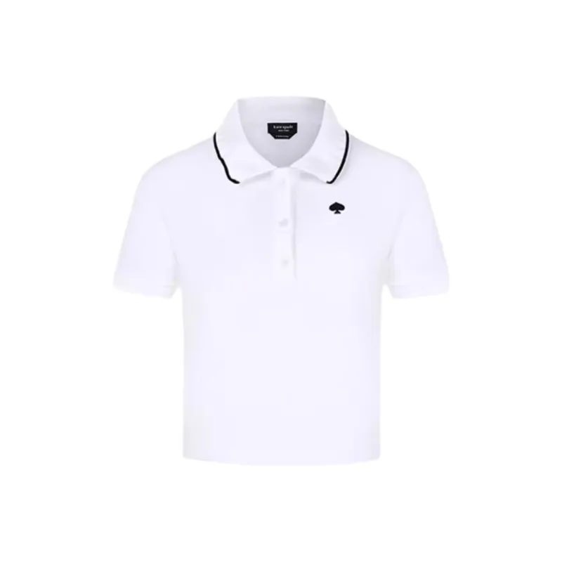 Kate Spade SS25 Polo Shirt Women's Fresh White-0