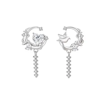 OGDAID S925 Silver Earrings Women's