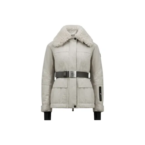 Moncler FW24 Down Jacket Women's Light Gray