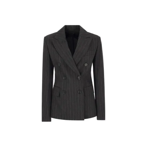 MaxMara Double Breasted Pinstriped Blazer