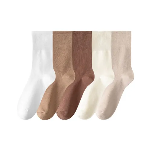 Yalu Mid Calf Socks Women's 5 Pack