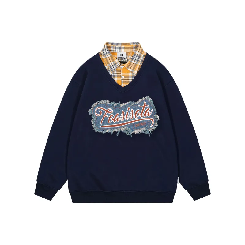 FOASIS Sweatshirt Unisex Navy Blue-0