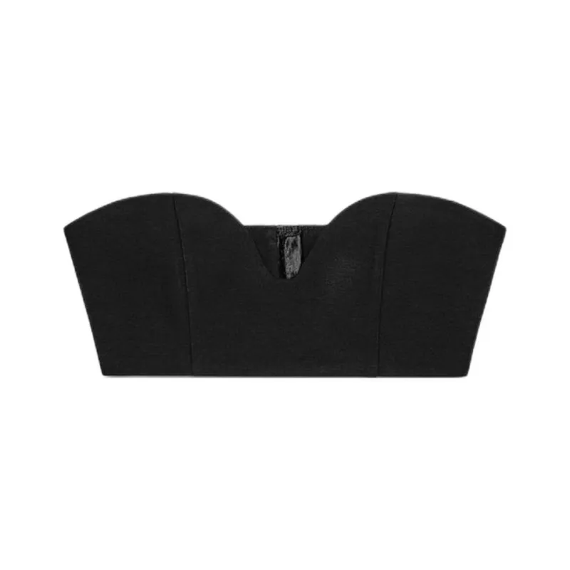 ZARA Strapless Top Women's Black-0