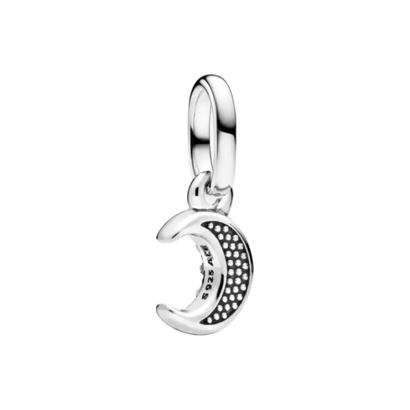 Pandora Artificial Crystal, Sterling Silver Charms / Pendants Unisex Silver-1